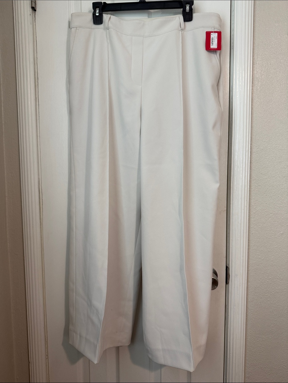 SPANX Cream Wide-Leg Trousers - Picture 5 of 7